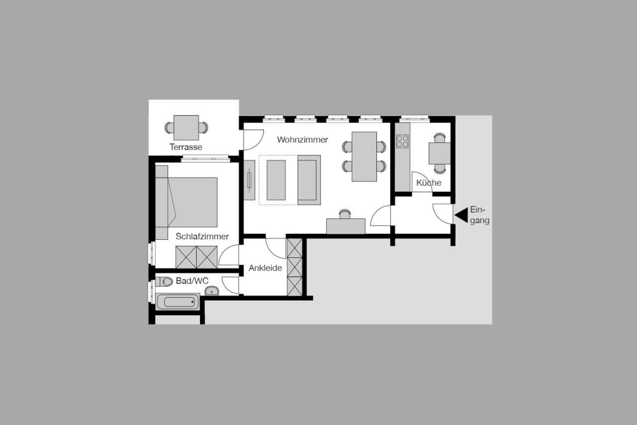 City Stay Furnished Apartments - Fasenstaubstrasse Schaffhausen Dış mekan fotoğraf