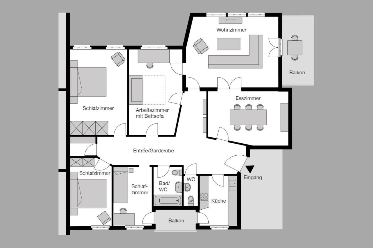 City Stay Furnished Apartments - Fasenstaubstrasse Schaffhausen Dış mekan fotoğraf